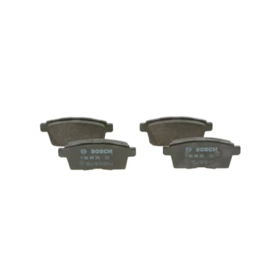 Image of 7T412200AA, 7T4Z2200A, 8T4Z2200A Brake pad set BOSCH 0 986 494 376 Low Metallic with anti squeak plate, mounting manual MAZDA: CX 7, 9