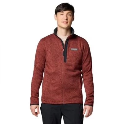 Image of Columbia Men&#039;s Sweater Weather Full Zip, Spice Heather, L