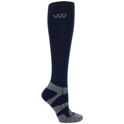 Image of Woof Wear Winter Riding Sock Navy/Grey