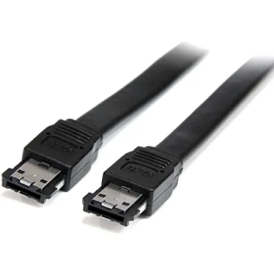 Image of StarTech 3 feet Shielded External eSATA Cable M/M, Black