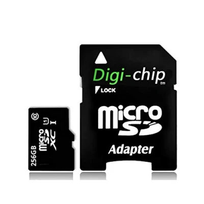 Image of Digi Chip 256GB Micro SD Memory Card UHS 1 High Speed For Realme 5, 5 Pro, 6, 6i, 6 7, 7i, 7 Pro Phones and Smartphones