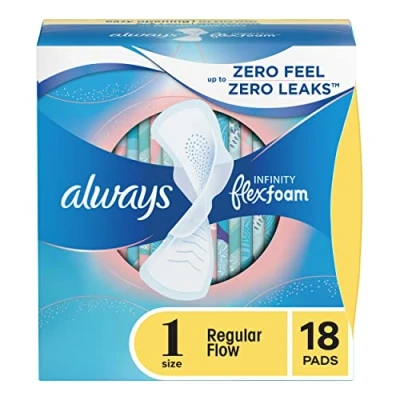 Image of Always Infinity Regular Pads With Wings, 18 ct