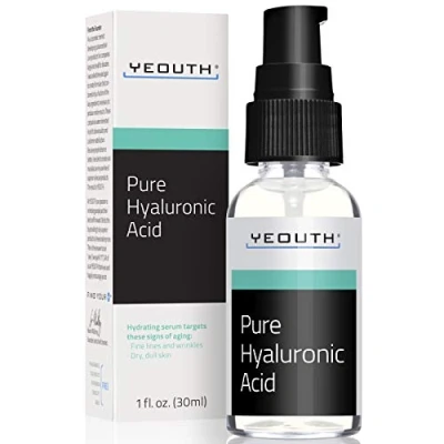 Image of YEOUTH Pure Hyaluronic Acid Serum for Face Hydrating Dull Skin 30ml and Vitamin C