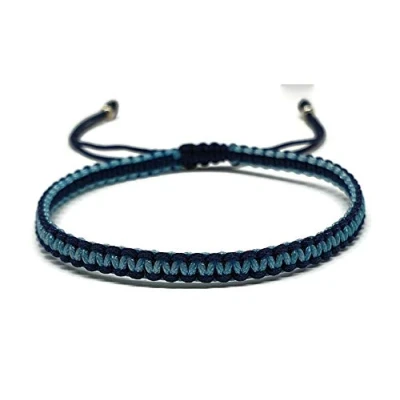 Image of MYSTIC JEWELS Macrame Kabbalah Bracelet with 2 Colours, Amulet, Evil Eye Protection, Good Luck