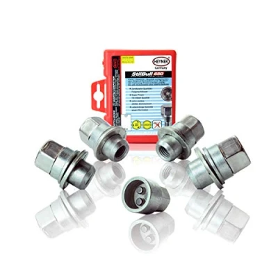 Image of HEYNER Germany Fits Toyota Celica Models StillBull Locking Wheel Nuts M12x1.5 Set 4 Locks Alloys Antitheft Protection Bolts 282