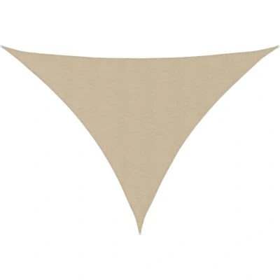 Image of vidaXL Sunshade Sail Oxford Fabric Triangular 3x4x4 m Beige