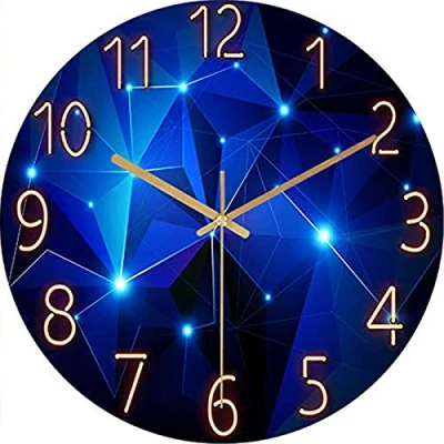 Image of ACCSHINE Wall Clock Without Ticking Sound, Silent, Modern, 30 cm Quartz, Large Battery Operated Clock, Easy to Read for Living Room, Home, Kitchen, Bedroom, Office