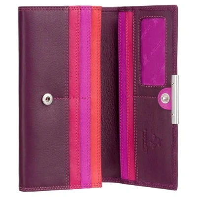 Image of Visconti Multi Compartment Soft Leather Purse/Wallet for Ladies Rio Paloma R11 (Plum Multi)
