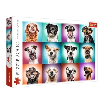 Image of Trefl TR27119 Funny Dog Portraits II 2000 Pieces, Premium Quality, for Adults and Children from 12 Years, Puzzle, Coloured