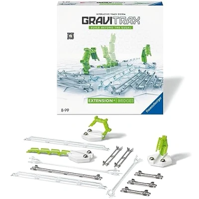 Image of Ravensburger GraviTrax Bridges Expansion Pack Add On Extension Accessory Marble Run and Construction Toy For Kids Age 8 Years Up STEM