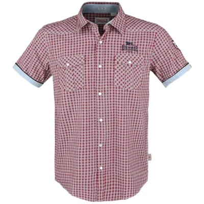 Image of Lonsdale London Men&#039;s Berny Slim Fit Shirt, Short Sleeved