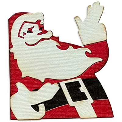Image of Sizzix Thinlits Die Set 6PK Retro Santa by Tim Holtz, Grey, One Size