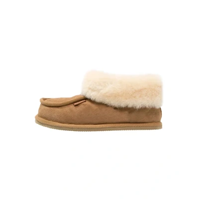 Image of Shepherd LENA Slippers, Women&#039;s, Size: 7, Chestnut Sheepskin
