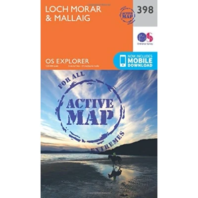 Image of Loch Morar &amp; Mallaig Map Weatherproof Knoydart Nevis Ordnance Survey OS Explorer Active 398 Scotland Walks Hiking Maps Adventure