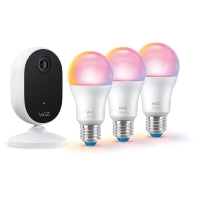Image of WiZ Indoor Security Camera Starter Kit with 3 x E27