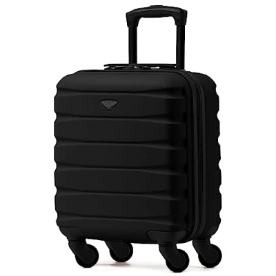 Image of Flight Knight Lightweight 4 Wheel ABS Hard Case Suitcases Cabin Carry On Hand Luggage Approved for Over 100 Airlines Including British Airways, Ryanair &amp; easyJet Free 45x36x20cm