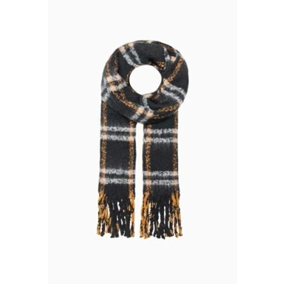 Image of ONLY Women&#039;s Onlvivian Life Scarf Acc, Buckthorn Brown/Checks: Check, One size