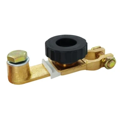 Image of HuaLiSiJi Car Battery Isolator Switch 12V 24V Disconnect Switch, Pure Copper Material, with Button, Suitable for All Cars (Black)