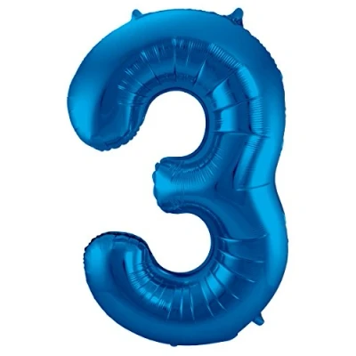 Image of Folat 63143 Foil Balloon, Blue, 86cm