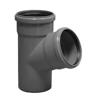 Image of Soil Pipe Branch 110 mm with a 45 Degree Inlet Push Fit Grey