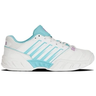 Image of K Swiss Women&#039;s Bigshot Light 4 Tennis Shoe, Brilliant White/Angel Blue/Sheer Lilac, 5 UK