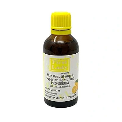Image of First Lady Lemon Skin Beautifying &amp; Superior Lightening Pro Serum 60ml with Vitamin C dark spot remover for face