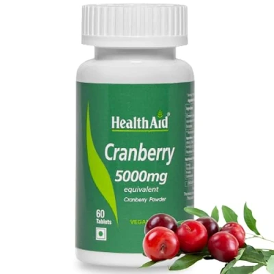 Image of HealthAid Cranberry 5000mg 60 Vegan Tablets