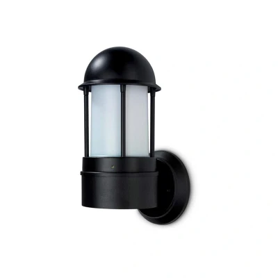 Image of NiteLED Mains Plain E27 Wall Light Black JCC