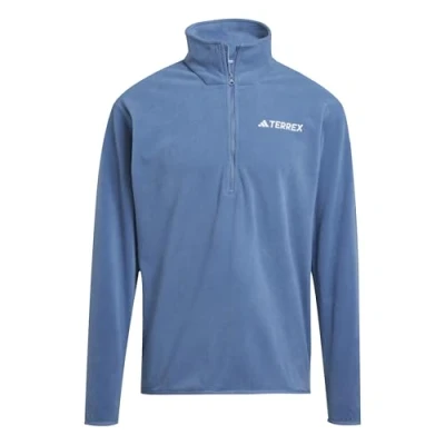 Image of adidas Men&#039;s Terrex Multi Essentials Half Zip Fleece Jacket, wonder steel, XS