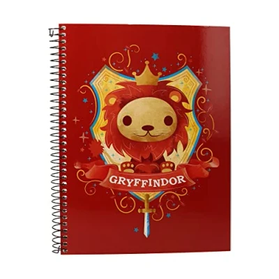 Image of SD toys A5 Notebook, Gryffindor Harry Potter, Unisex, Adult, Multicoloured, 15 x 21