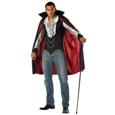 Image of Adult Very Cool Vampire Halloween Costume L(42 44), Multicoloured