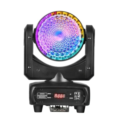 Image of BETOPPER Moving Head Lights,120W COB LED Stage Spotlight,RGBW Wash Beam Disco Dj Lights,2800 8500K Lights for Halloween Party Weeding