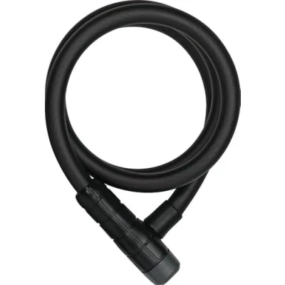 Image of ABUS cable lock Racer 6412K bicycle steel with plastic coating security level 4 120 cm, black