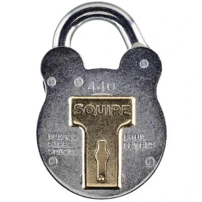 Image of 2x TIMCO Old English 4 Lever Padlock 440 SQR701943