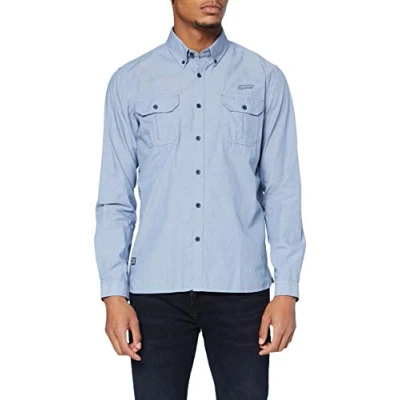 Image of OxbOw M2CITEL Men&#039;s Shirt, Light Blue, FR (Manufacturer&#039;s Size: 3XL)