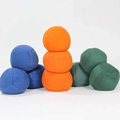 Image of Zeekio Thud Juggling Ball Set Lightweight 90g Beanbag Super Soft of Three (3) (Blue)