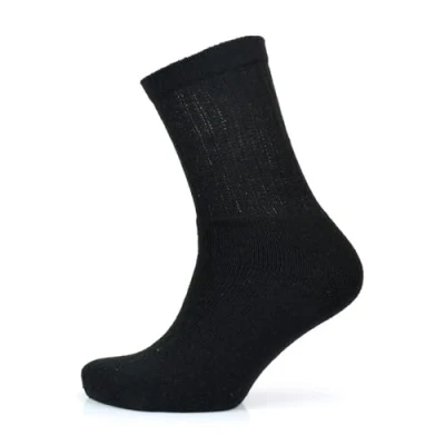Image of Tesmark 10 X Pairs Mens Big Foot Sports socks, Cotton Rich Plain Assorted, Black &amp; White Soft Comfortable Ribbed Men UK Size 12 14 (12 14, Black)
