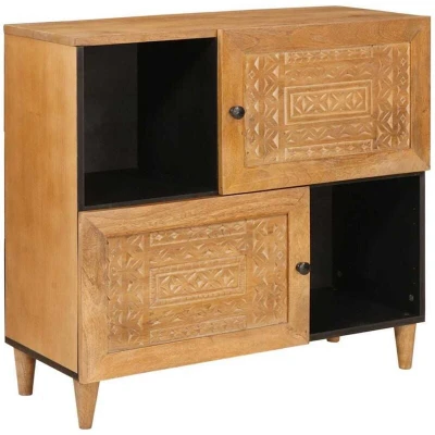 Image of vidaXL Sideboard Light brown 33.5 x 80 75 cm