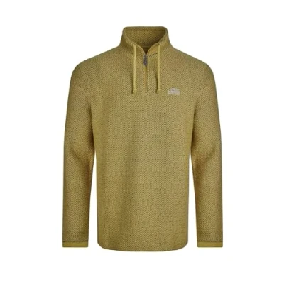 Image of Weird Fish Cruiser 1/4 Zip Eco Macaroni Antique Moss Size 4XL