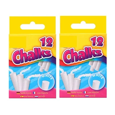 Image of G4GADGET 24 Stick Chalks White Color