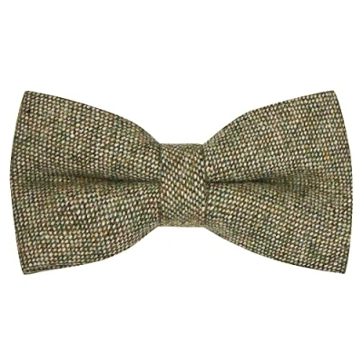Image of King &amp; Priory Highland Weave Sage Green Bow Tie