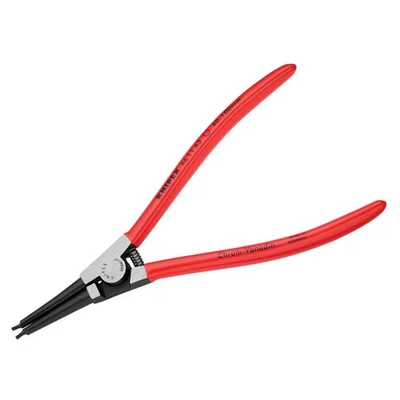 Image of Knipex Circlip Pliers for external circlips on shafts black atramentized, plastic coated 210 mm (self service card/blister) 46 11 A3 SB