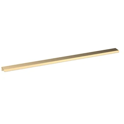 Image of nuie H326 Modern Bathroom Furniture Finger Pull Handle, 500mm, Brushed Brass