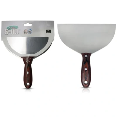 Image of Axus Decor S Fill (Grey Series) Stainless Steel Flexible Filling Knife, Filler Knife Putty for Professional &amp; DIY Projects Anti Rust Blade and Ergonomic Aleetwood Handle 8&quot; / 200mm