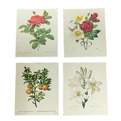 Image of Melody Jane Dolls House Floral Painting Pictures Miniature Home Decor Accessory 1:12 Scale