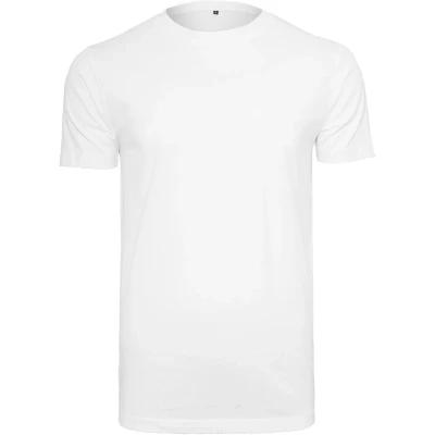 Image of Build Your Brand Men&#039;s Organic T Shirt Round Neck, White, L