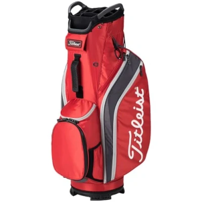 Image of Titleist Cart 14 Golf Bag, Dark Red/Graphite/Grey, One Size