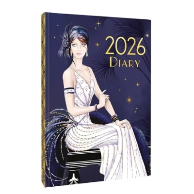 Image of Claire Coxon Art Deco A5 Diary 2026