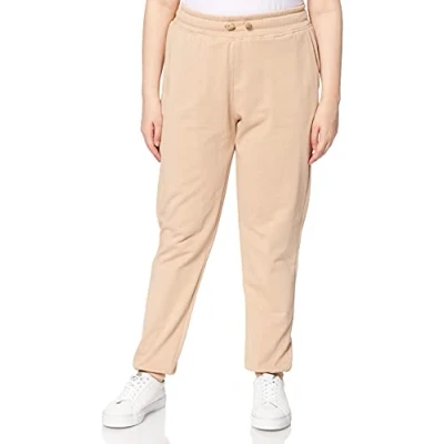Image of NA KD Logo Basic Sweatpants, Beige, Medium