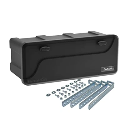 Image of Daken Blackit Drawbar Box L 750 x 300 355 mm Including Vertical Holder Tool Trailer Storage